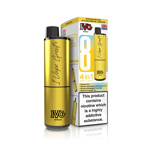 IVG 2400 Prefilled Pod Vape Kit Banana Edition