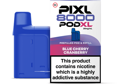PIXL 8000 Prefilled Replacement Pods Blue Cherry Cranberry
