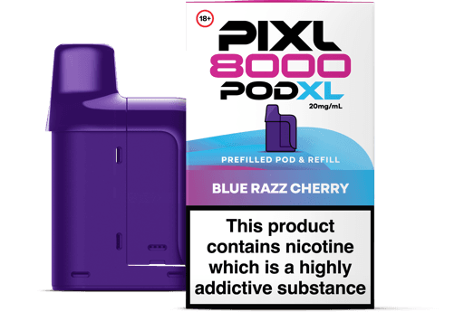 PIXL 8000 Prefilled Replacement Pods Blue Razz Cherry