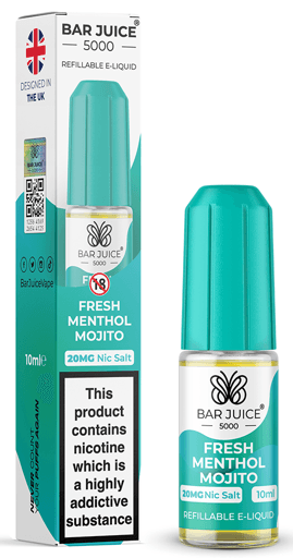 Bar Juice 5000 Nic Salt E-liquid Fresh Menthol Mojito 20mg