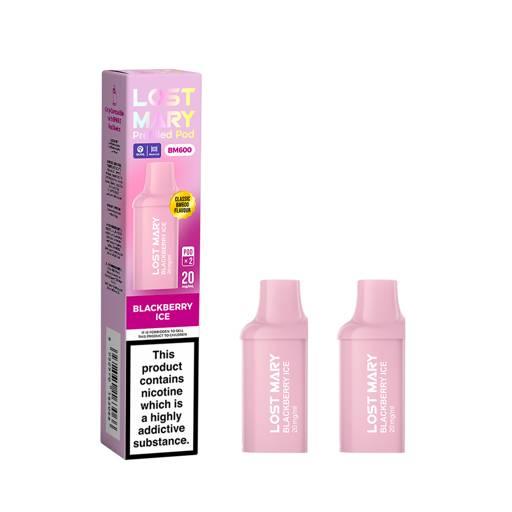 Lost Mary BM600 Prefilled Vape Pods Blackberry Ice
