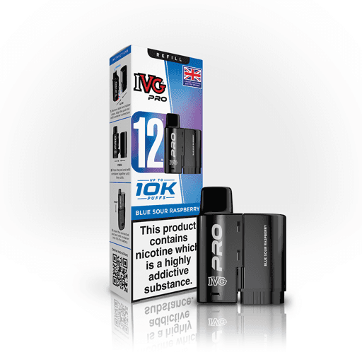 IVG Pro 12 Prefilled Vape Pods Blue Sour Raspberry