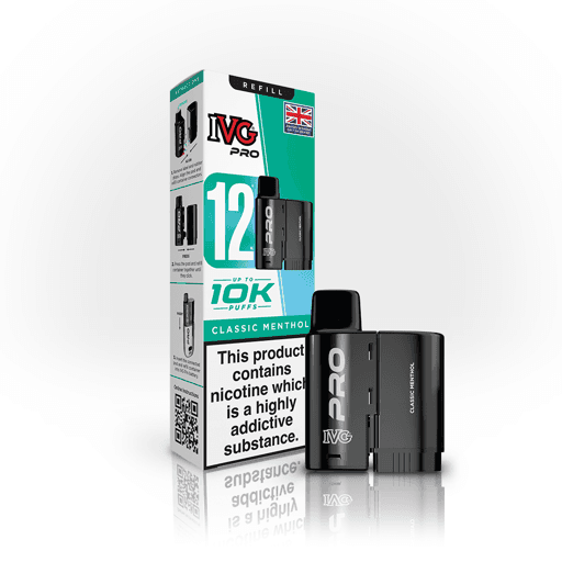 IVG Pro 12 Prefilled Vape Pods Classic Menthol