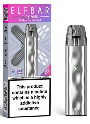 Elf Bar ELFX Mini Pod Vape Kit Silver