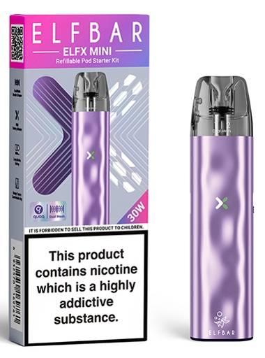 Elf Bar ELFX Mini Pod Vape Kit Lilac