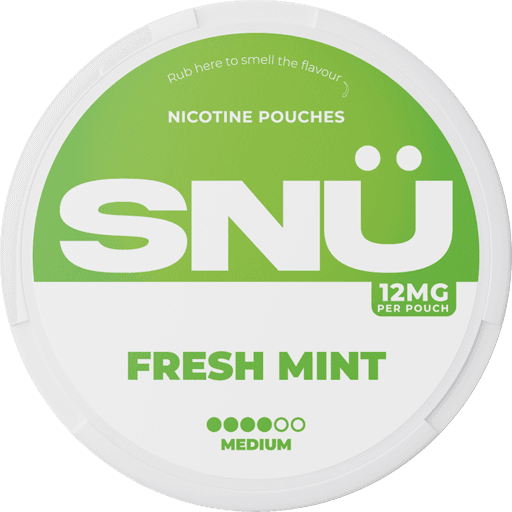 SNÜ Nicotine Pouches Fresh Mint 12mg