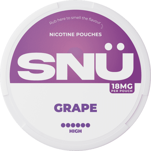 SNÜ Nicotine Pouches Grape 18mg