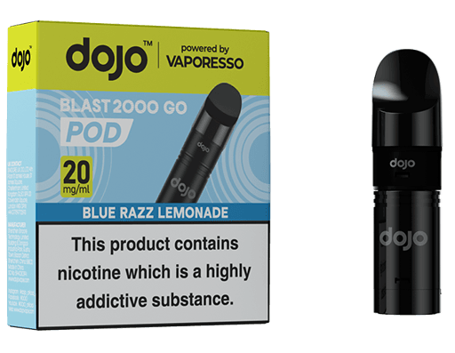 Vaporesso Dojo Blast 2000 Go Prefilled Pods Blue Razz Lemonade
