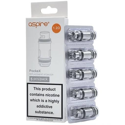 Aspire PockeX Coils Coils 1.2 ohm (5 pk)
