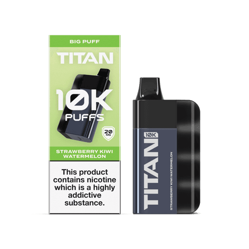Titan 10k Rechargeable Disposable Vape Kit Strawberry Kiwi Watermelon 