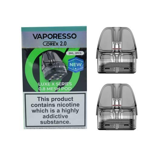 Vaporesso Luxe X Corex 2.0 Replacement Pods 0.8 ohm (2pk)