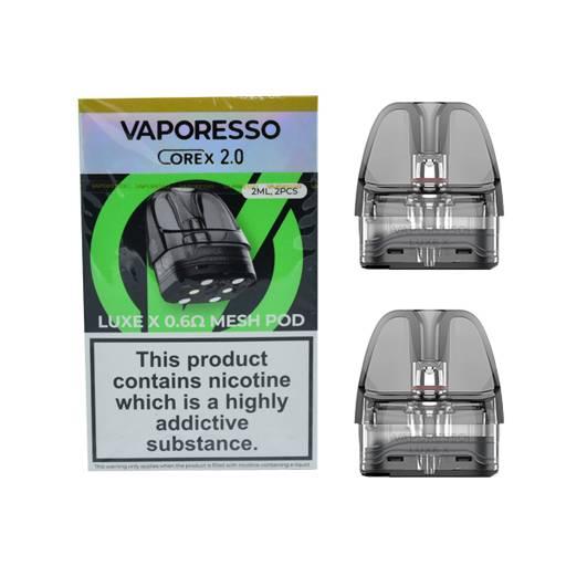 Vaporesso Luxe X Corex 2.0 Replacement Pods 0.6 ohm (2pk)