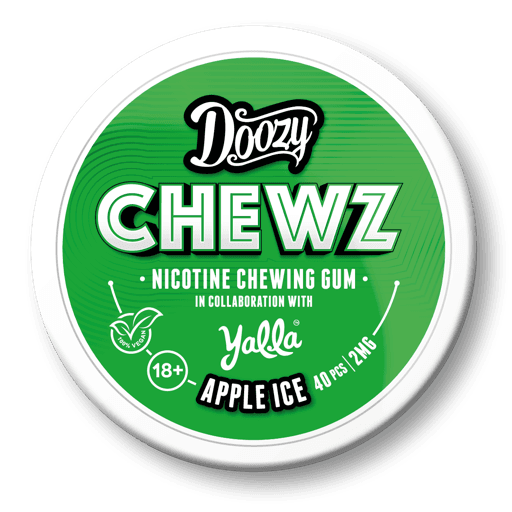 Doozy Chewz Nicotine Chewing Gum Apple Ice