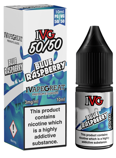 IVG 50/50 E-Liquids Blue Raspberry 3mg