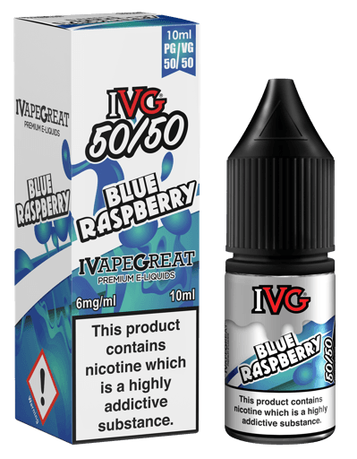 IVG 50/50 E-Liquids Blue Raspberry 6mg