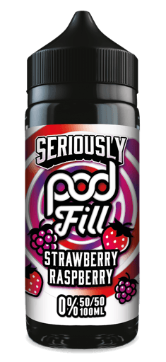 Seriously Pod Fill 100ml Shortfills Strawberry Raspberry 100ml