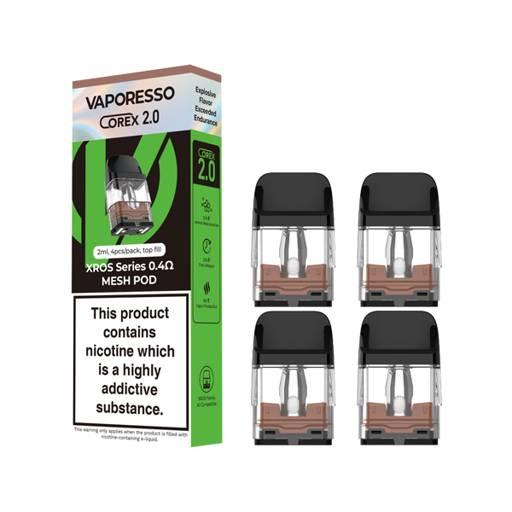 Vaporesso Xros Replacement Pods Refillable Pods 0.4 ohm (4pk)