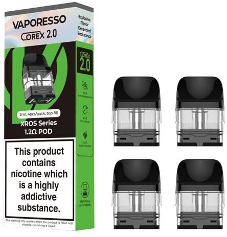 Vaporesso Xros Replacement Pods Refillable Pods 1.2 ohm (4pk)